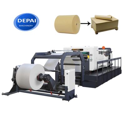 China High Accuracy Paper Cross 2 4 Jumbo Rolls Industrial Paper Cutting Machine Good Prices Cutting Roll To Sheet Machine With Servo Motors for sale