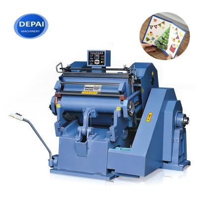 China Industrial Plastic Paper Slitter PVC Card Sheet Hand Die Creasing And Die Cutter Machine With Heating for sale