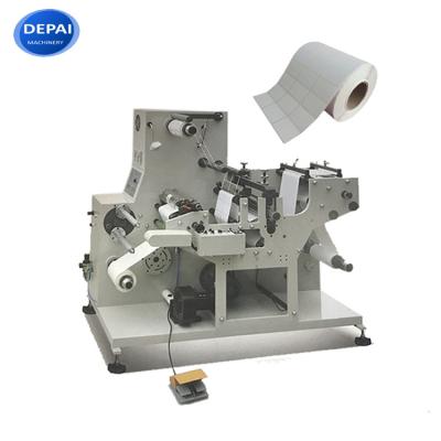 China Label slit rewinding and die cutting machine automatic rewinder 200m/min roll to roll rotary label die cutting machine for sale