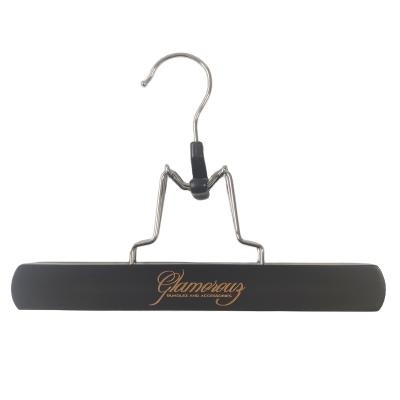 China Custom Bag Logo Brand Set Black Wooden Storage Bag Custom Wig Hanger Hair Extension Hanger for sale