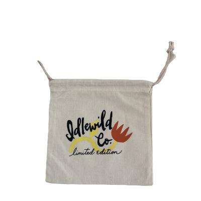 China Cheap Custom Eco-friendly Recyclable Drawstring Cotton Jewelry Tote Bag Recyclable Pouch for sale