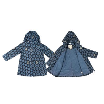 China Waterproof Windproof Girls Pocket Rain Coats For Kids Children for sale