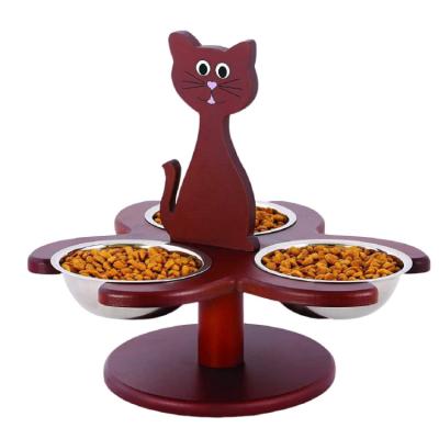 China Viable Hot Selling Cat Detachable Air Bowl Portable Creative Design Pet Feeders 3 for sale