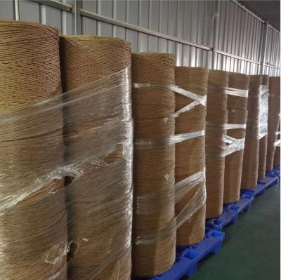 China Recyclable Kraft Paper String , Paper Rope Roll For Cable Filling for sale