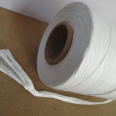 China Low Smorking White FR PP Filler Yarn Flame Resistance For Cable Filling Material for sale