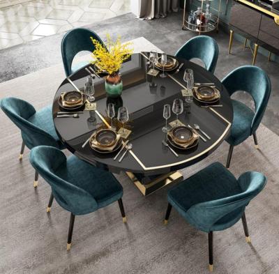 China 2019 latest environment friendly design dining room modern luxury dining table for sale