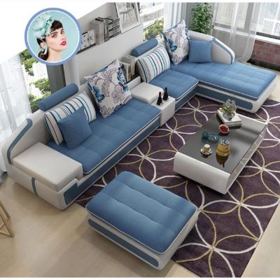 China Modern Super Comfortable Nordic Fabric Simple Living Room Sofa Sofa Sets for sale