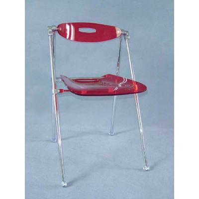 China Modern Home Venue Transparent Crystal Chair Acrylic Meeting Folding Chair for sale