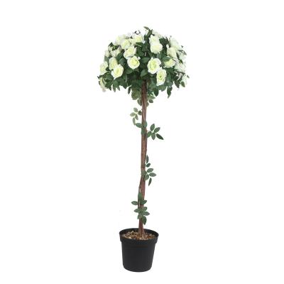 China 2022 Art Decor China Supplier Simulation Trees With Flowers For Garden Decor Artificial Ficus Plant Banyan Tree for sale