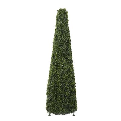 China Traditional Wholesales Plastic Green Grass For Indoor Outdoor Artificial Boxwood Topiary Tree For Garden Decoration Plant for sale