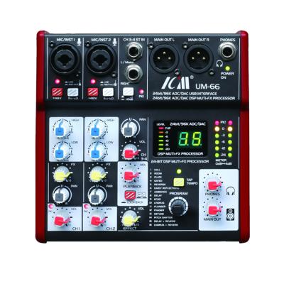 China Professional DJ / Mini Audio Video Mixer Audio 4 Channel Mini Party For Home DJ Mini Party for sale