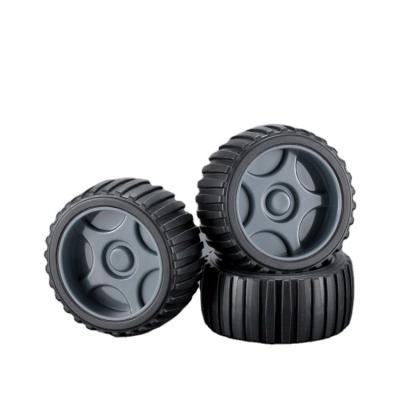 China ABS/TPR 31mm Car Remote Control Rubber Wheels Car Toy Parts Off-Road Wheels for sale