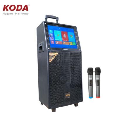 China 2020 Hotsale 15.4inch LED Touch Screen DSP Visual Call Amplifier Powered Karaoke Speaker for sale