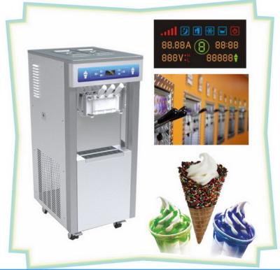 China Gravity Feed Soft Serve Ice Cream Machines Floor Model for sale