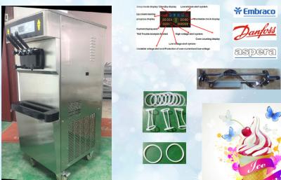 Chine Machine congelée économiseuse d'énergie de crème glacée, position alimentée par gravité de plancher à vendre