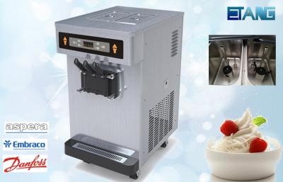 China Low Noisy Table Top Ice Cream Machine , Stainless Steel Casing for sale