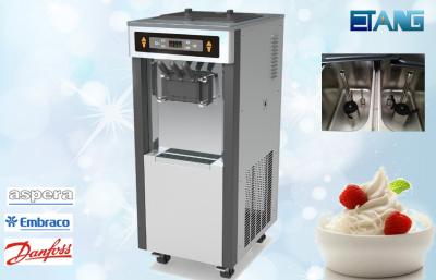 China LED Display Ice Cream Making Machine , Twin Twist Flavor for sale