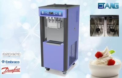 Chine Fabricant de crème glacée commercial de 3 phases, 3 saveurs 50 litres/heure à vendre