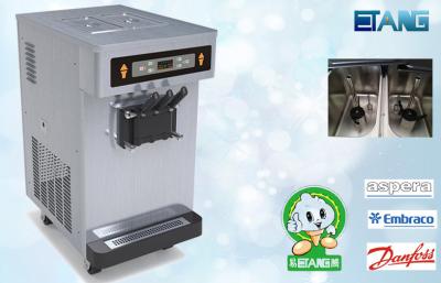 China Table Top Soft Serve Ice Cream Machines With Full Staiinless Steel Shell for sale