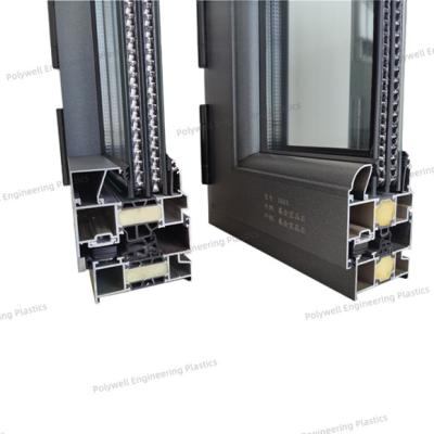 China Highly Toughened Aluminum Sliding Window With Polyamide Extrusion Heat Insulation Strip for sale