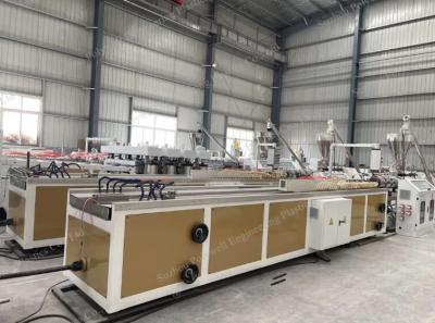 China PVC Frame Profile Extrusion Machine PE Plastic WPC Window Door Production Line for sale