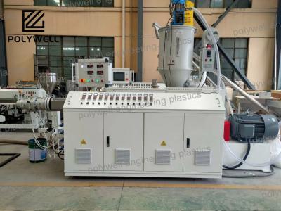 China HDPE Pipe Extrusion Machine / PE Pipe Production Line 50HZ With High Output for sale