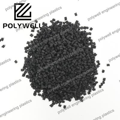 China Engineering Virgin PA Plastic Polyamide Nylon 66 Black Color Granules PA Recycling Raw Material for sale