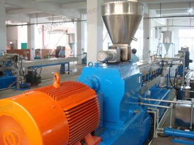 China PA66GF25 Granules Extruder Plastic Recycling Granulator Machine Nylon Granules Making Machine for sale