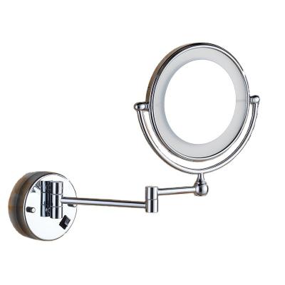 China Self 2-Face Magnifying 360 Degree Double Rotating Wall Hanging Mirror Bathroom Mirror for sale