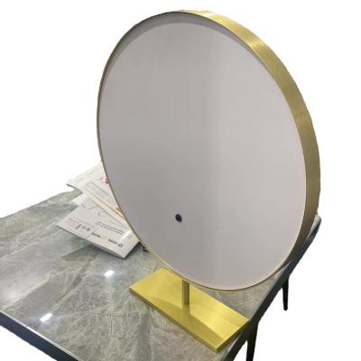 China Custom Brushed Aluminum Mirror Frame with 28mm Side Height and Aluminum Alloy Lines for sale