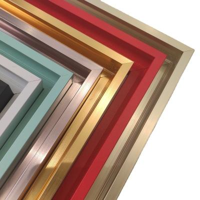 China Rozengoud Houten foto frame met spiegel frame Aluminium frame Te koop