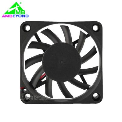 China Hotels DC 5v 12v Axial Flow Square 60mm Brushless Slim PC Case Fan 60x60x10 Cooling for sale