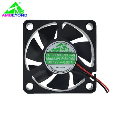 China Projector factory 4510 dc 5v 12v 45mm two ball 45x45x10 45x45 mm 24v 45x45x10mm axial flow high quality brushless fan for sale