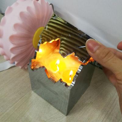 China Luxury SAHE Birthdays Custom Candles Aluminum Cube Scented Candles For Wholesale for sale