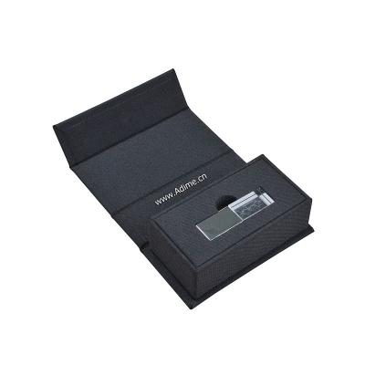 China Silver Rose Gold Viable Tissue Canvas USB Crystal Instant Drive Gift Box For Wedding for sale