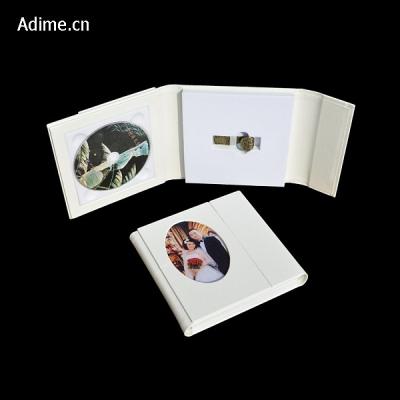 China Cloth Factory Cloth CD DVD Instant Magnet Gift Box Wedding And Leather USB Drive Case for sale