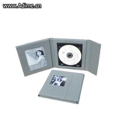 China Magnet Closure Leather Wedding CD DVD Album Case for sale