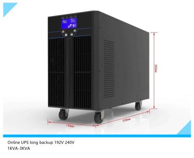 China Single Phase Online UPS 2KVA 1800W 220/230v Security/Monitoring/Alarm with Long Lead Acid Battery Backup for IT Service for sale