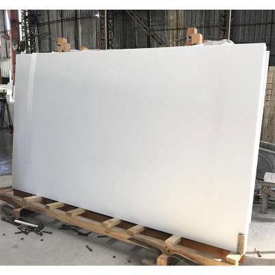 China Modern pure white nano artificial crystal glass stone for tile nano glass panel for sale