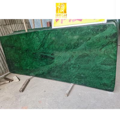 China Hot Sale Eco-Friendly Manufacturer Flooring Green Artificial Marble Tiles Artificial Green Marble Stone Panels for sale