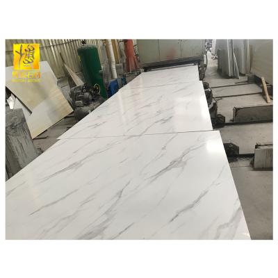 China Factory Price Easy Installation Artificial Marble Table Carrara Artificial Marble Tile for sale