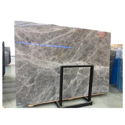 China Factory Modern Chinese Natural Marble Stone Cladding Tile Exterior Wall Gray Marble Flooring Tiles for sale