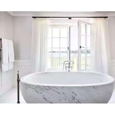 China Best Selling Eco - Friendly Material Round Marble Bathroom Bathtub for sale