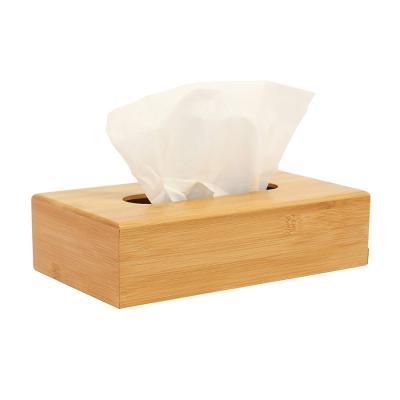 China Modern popular bamboo tissue box style wooden napkin holder for table for sale