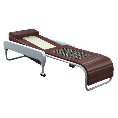 China Beautiful Appearance Adjust Backrest Thermal Relax Health Therapy Infrared Heating Jade Roller Massage Bed Automatic Multifunctional for sale