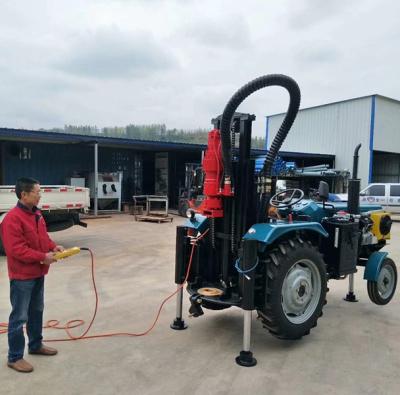 China BDM-150TT Water Well Job Drilling Tractor Mounted Air DTH Water Well Drilling Rig for sale