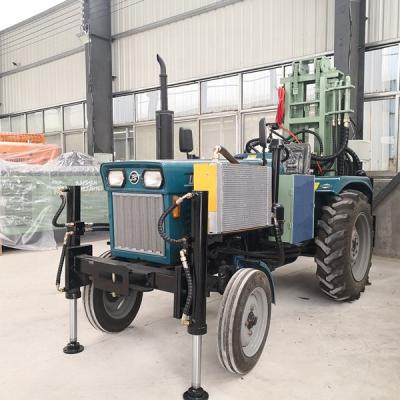 China BDM-150TT Water Well Job Drilling Tractor Mounted Air DTH Water Well Drilling Rig for sale