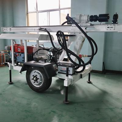 China Water Well Drilling Work Model BTLY-100 Wheel Mounted Water Well Drilling Rig for sale