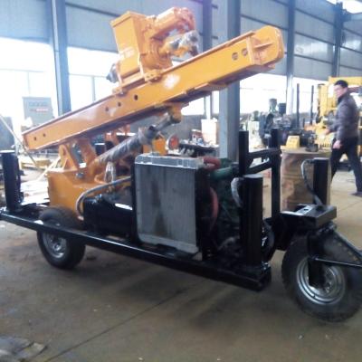 China BDM-80LS Full Hydraulic Drilling Rig Model Anchoring Wheel Mounted Drilling Rig for sale