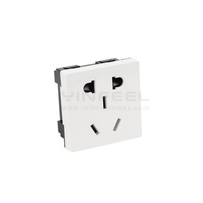 China 3-Pin Residential/Commercial/Industrial/Hospital Pin 5 and no. Chinese Dual Function Socket Module Model IF-CNS-C-45-5 for sale